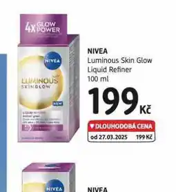 dm drogerie Nivea luminious skin glow liquid refiner nabídka