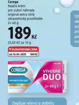 dm drogerie Corega fixační krém nabídka