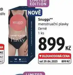 dm drogerie Snuggs menstruační plavky nabídka