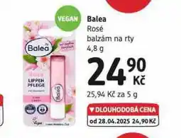 dm drogerie Balea rosé balzám na rty nabídka
