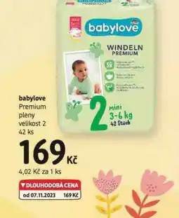 dm drogerie Babylove premium plenky velikost 2 nabídka