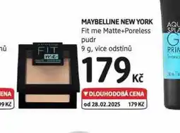 dm drogerie Maybelline new york pudr nabídka
