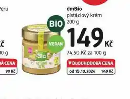 dm drogerie Dmbio pistáciový krém nabídka