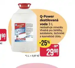 Teta Q power destilovaná voda nabídka