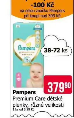 Teta Pampers dětské plenky nabídka