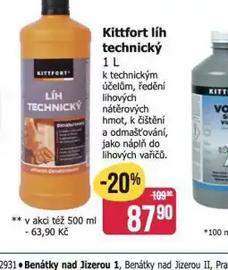Teta Kittfort líh technický nabídka
