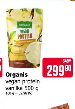 Teta Orgnais vegan protein vanilka nabídka