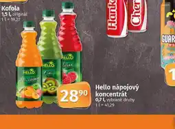 Coop Hello nápojový koncentrát nabídka