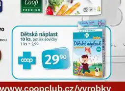 Coop Dětská náplast nabídka