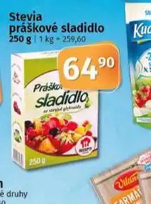 Coop Stevia práškové sladidlo nabídka