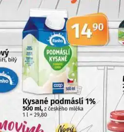 Coop Kysané podmáslí 1% nabídka