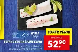 Lidl Treska obecná svíčková nabídka