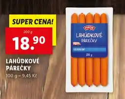 Lidl PIKOK Lahůdkové párečky nabídka