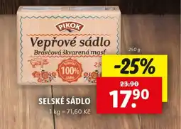 Lidl PIKOK Selské sádlo nabídka