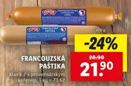 Lidl PIKOK Francouzská paštika nabídka
