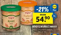 Lidl PIKOK Krůtí/kuřecí maso nabídka