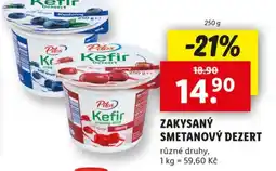 Lidl PILOS Zakysaný smetanový dezert nabídka