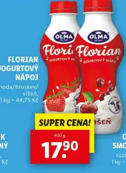 Lidl OLMA Florian Jogurtový nápoj nabídka