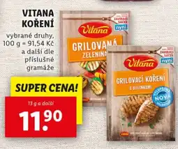 Lidl Vitana koření nabídka