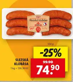 Lidl PIKOK Slezská klobása nabídka