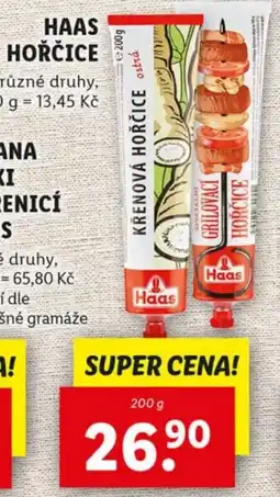 Lidl HAAS Hořčice nabídka