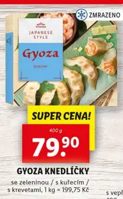 Lidl VITASIA Gyoza knedlíčky nabídka