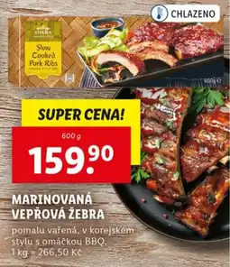 Lidl VITASIA Marinovaná vepřová žebra nabídka