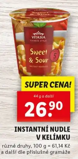 Lidl VITASIA Instantní nudle v kelímku nabídka