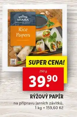 Lidl VITASIA Rýžový papír nabídka