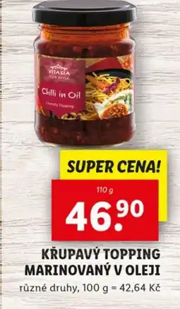 Lidl VITASIA Krupavý topping marinovaný v oleji nabídka