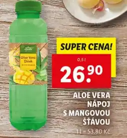 Lidl Aloe Vera nápoj s mangovou šťávou nabídka
