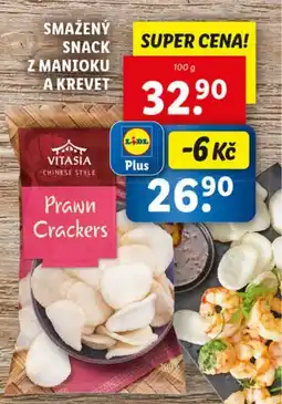 Lidl VITASIA Smažený snack z manioku a krevet nabídka