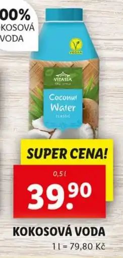 Lidl VITASIA Kokosová voda nabídka