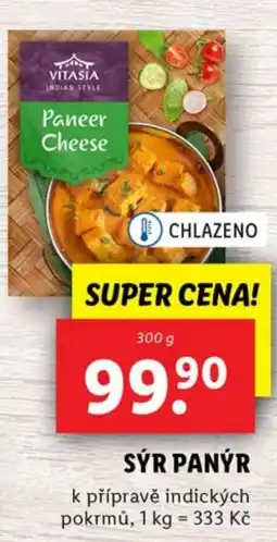 Lidl VITASIA Sýr panýr nabídka