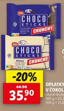 Lidl Oplatky v čokoládě nabídka