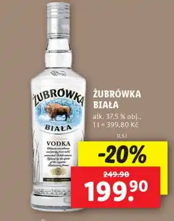 Lidl ZUBRÓWKA Biała nabídka
