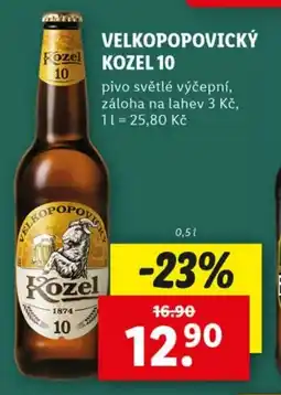 Lidl Velkopopovický kozel 10 nabídka