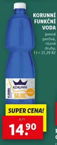 Lidl KORUNNÍ Funkční voda nabídka