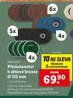 Lidl PARKSIDE Příslušenství k úhlové brusce nabídka