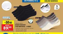 Lidl Nízké ponožky s bio bavlnou nabídka
