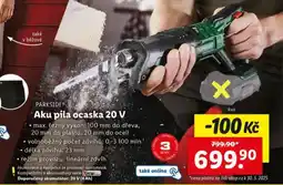 Lidl Aku pila ocaska 20 v nabídka