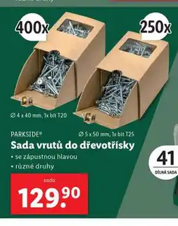 Lidl Sada vrtáků do dřevotřísky nabídka