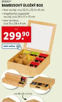 Lidl Bambusový úložný box nabídka
