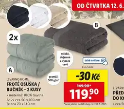 Lidl Froté osuška / ručn nabídka