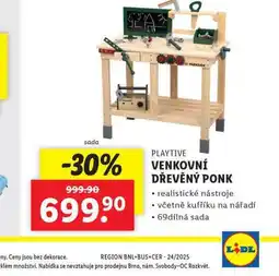 Lidl Venkovní dřevěný ponk nabídka