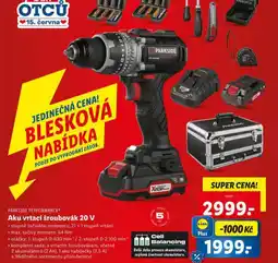 Lidl Aku vrtací šroubovák 20 v nabídka