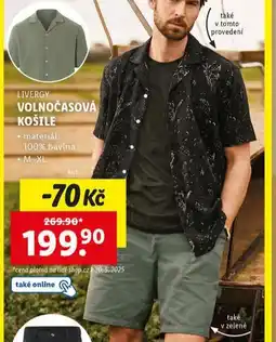 Lidl Volnočasová košile nabídka