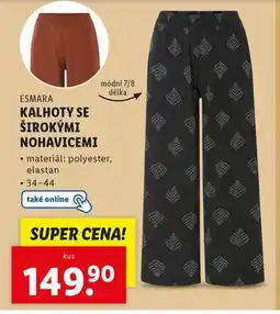 Lidl Kalhoty se širokými nohavicemi nabídka