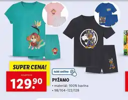 Lidl Pyžamo nabídka
