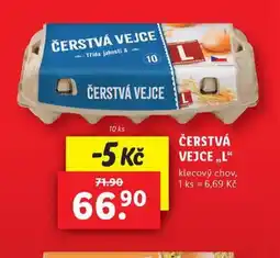 Lidl Čerstvá vejce l 10 ks nabídka